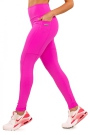 Legging Essential Pink em Suplex Poliamida com Bolso