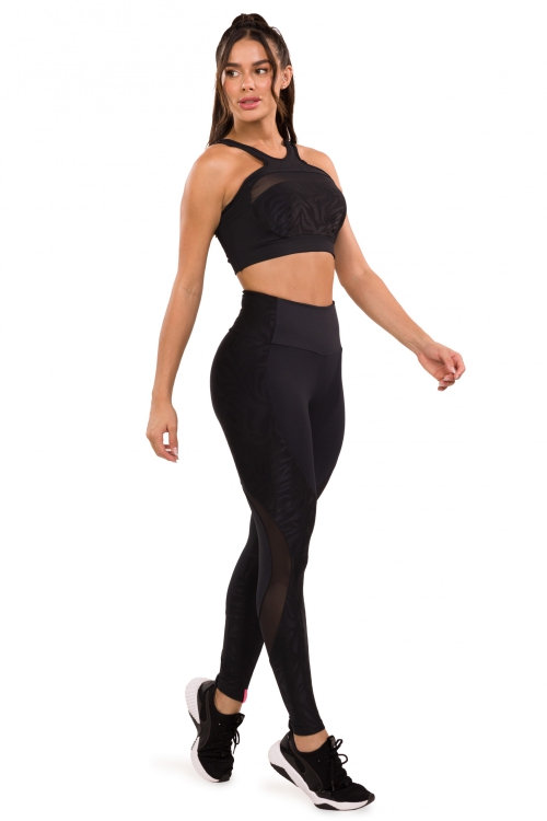 Legging Label em Suplex Poliamida - Donna Carioca Moda Fitness