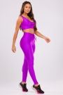 Legging Lace Roxo Purple em Tecido Platinado